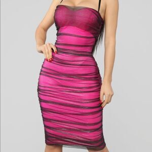 Fashion nova electric vibe mesh midi dress